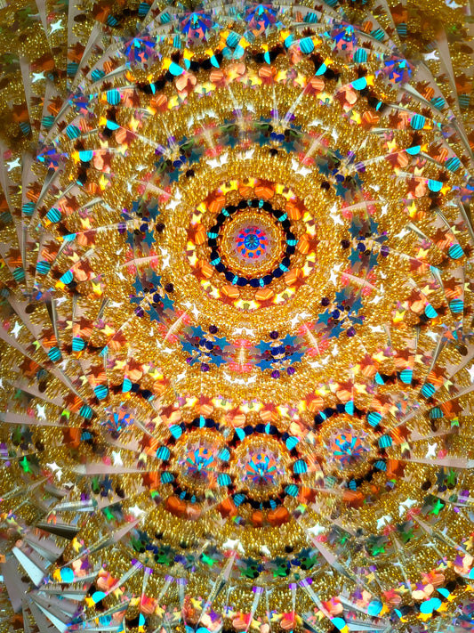 4-Inch Insight Kaleidoscope – Stained Glass Mandala Pattern
