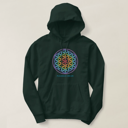 Rainbow Flower Of Life Hoodie