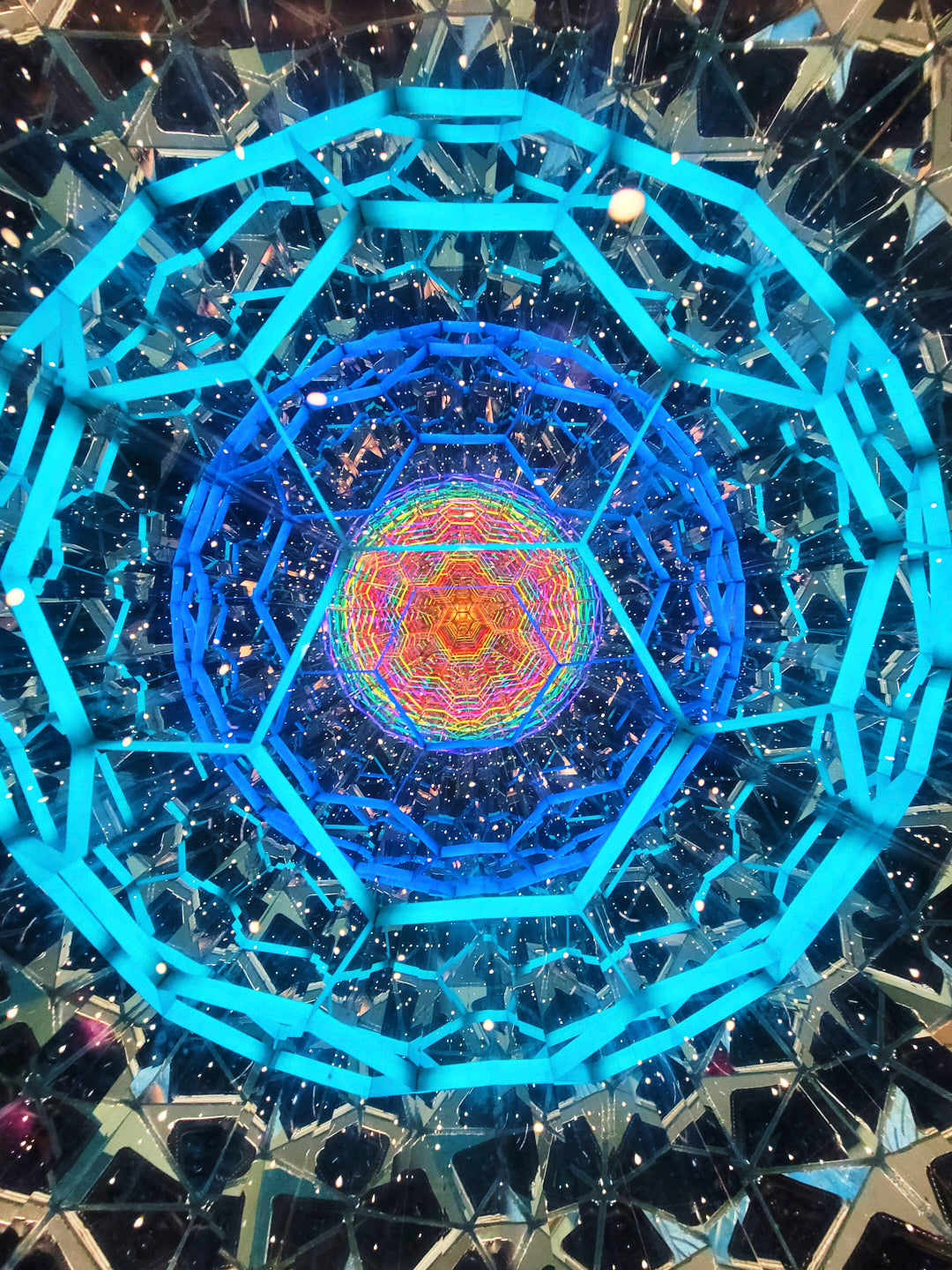16-Inch Rainbow Star Featured Kaleidoscope (In stock, ready to ship)