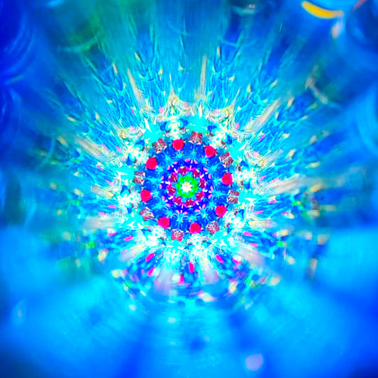 12-Inch Inner Vision Kaleidoscope – Mandala Pattern With Dual Glitter Wand